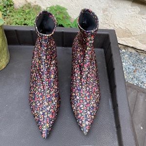 ZARA Stretch Satin Ankle Booties
